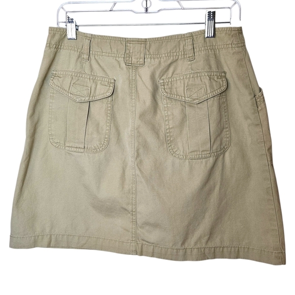 Abercrombie & Fitch 1892 Collection Cotton Khaki Mini Skirt M - Picture 2 of 9